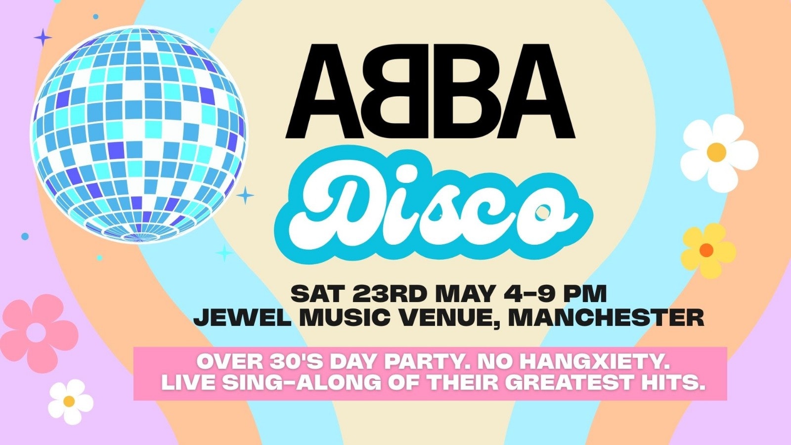 OVER 30s DAYTIME ABBA DISCO – MANCHESTER, NH ⭐