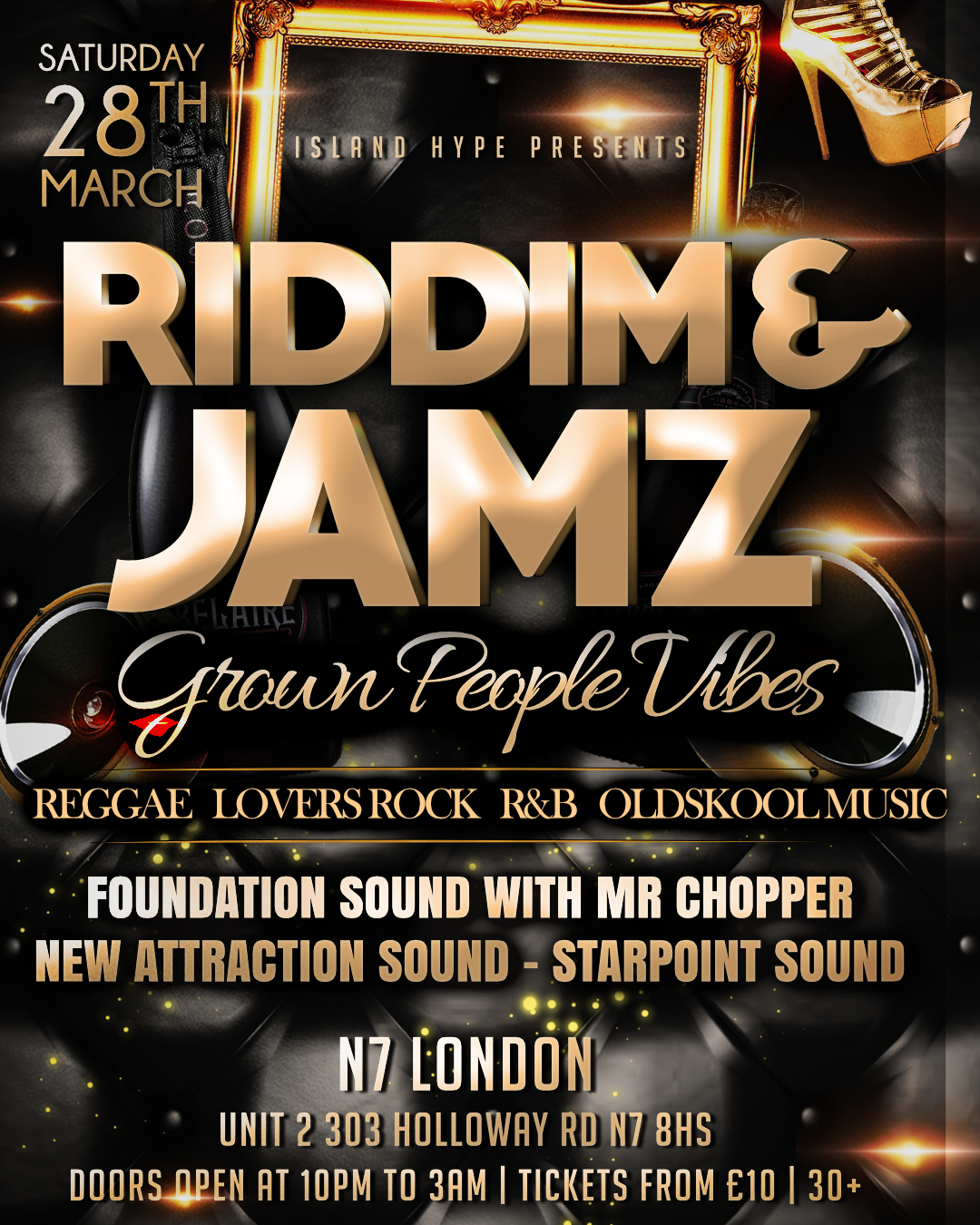 RIDDIM & JAMZ at N7 London, London on 28th Mar | Fatsoma