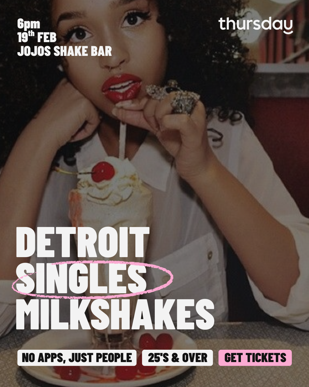 SIP, SHAKE & SPARK- THURSDAY SINGLES DATING