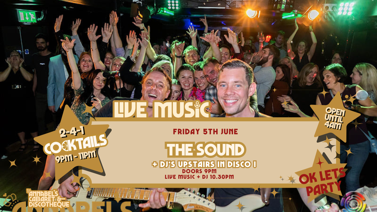 Live Music: THE SOUND // Annabel’s Cabaret & Discotheque