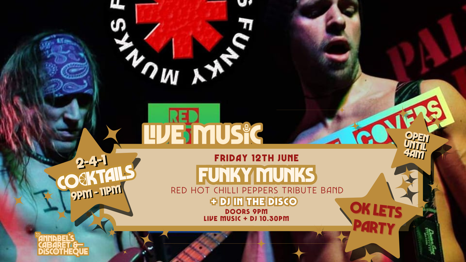 Live Music: FUNKY MUNKS // Annabel’s Cabaret & Discotheque