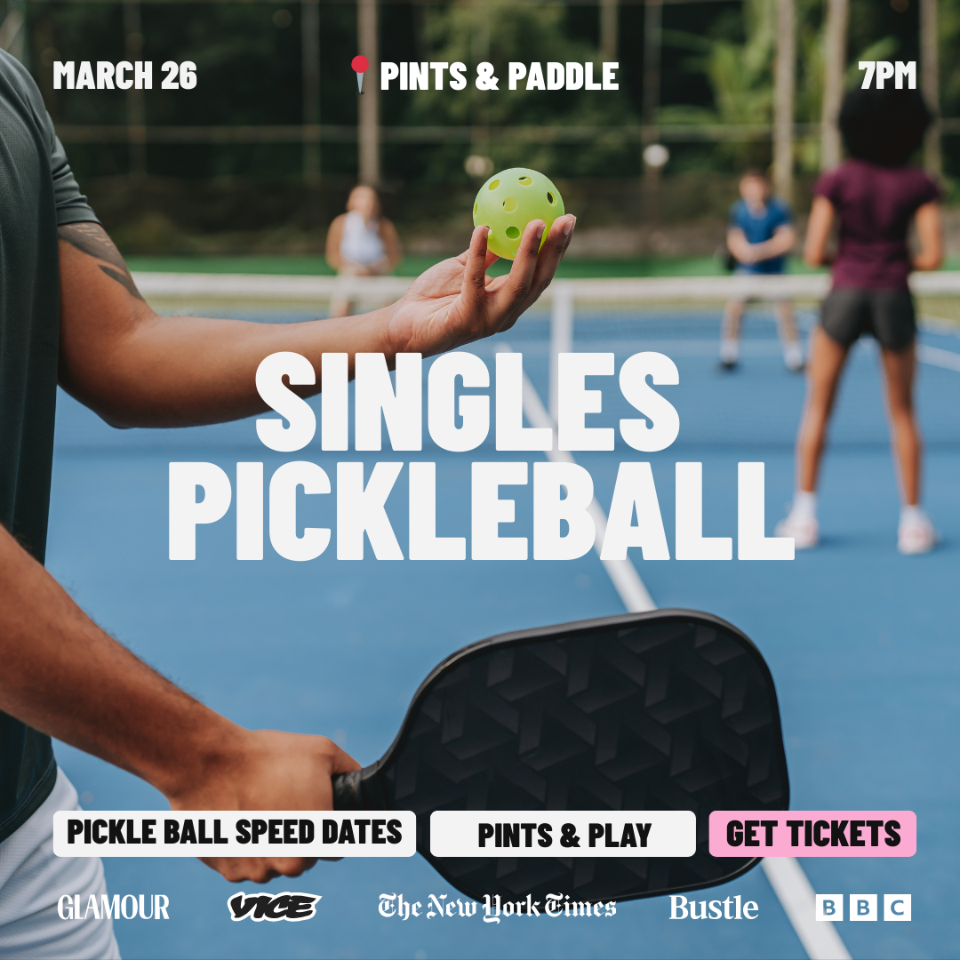 THURSDAY | 🏓SINGLES PICKLEBALL  | 📍PINTS & PADDLE 🍺
