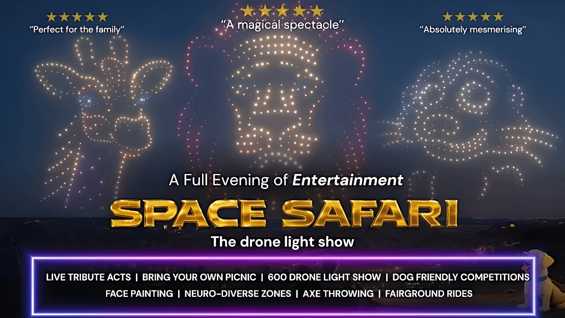 Space Safari Drone Light Show – Lincoln