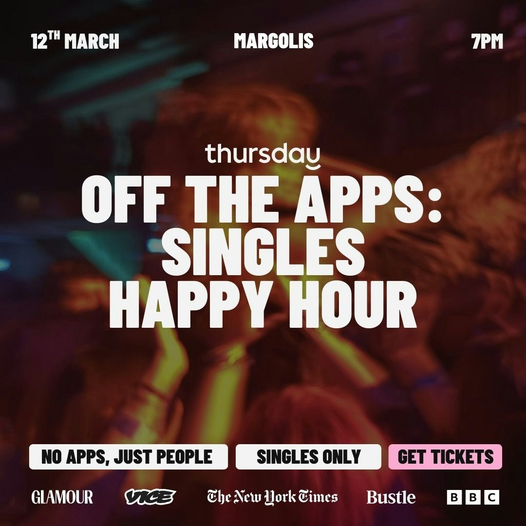 Thursday | Off The Apps: Singles Happy Hour | Philadelphia