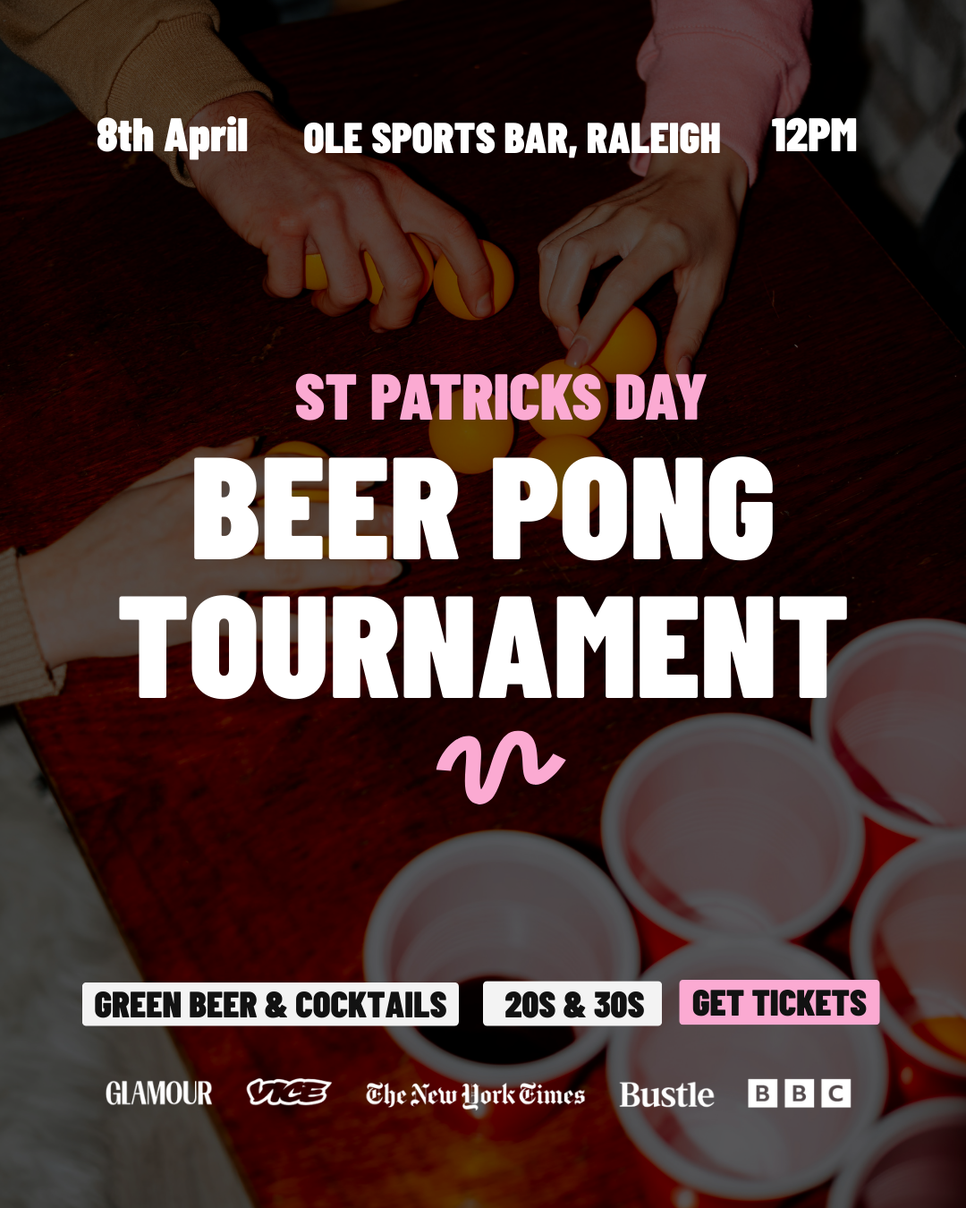 Beer Pong Tournament ☘️ | 20s & 30s | Raleigh-Durham