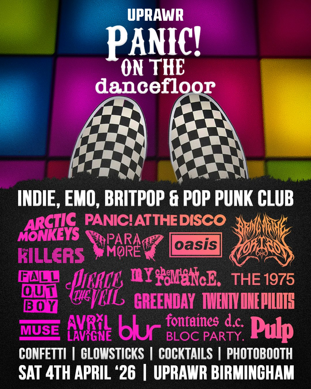 UPRAWR: Panic! on the Dancefloor – Emo, Indie, 2000s Alternative and Britpop Clubnight