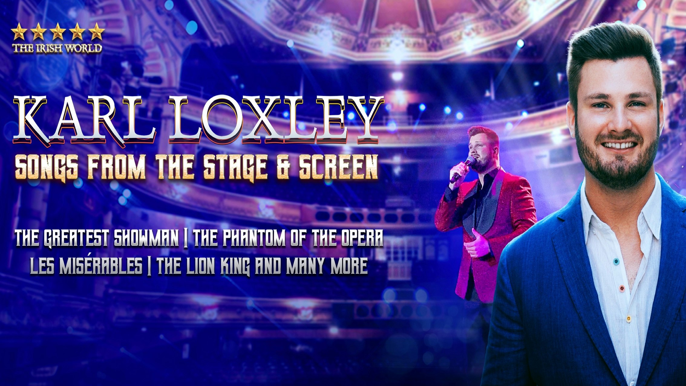 🎭 Karl Loxley – Songs from The Stage & Screen – ALL SEATED CONCERT