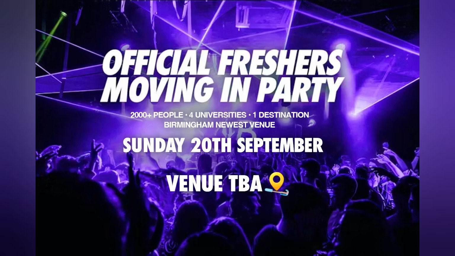 The Official Birmingham Freshers Moving in Party | Birmingham Freshers 2026