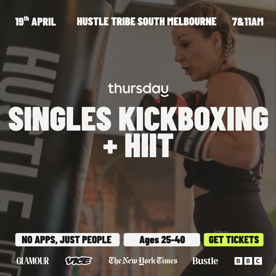 Sunday | Singles Kick Boxing + HIIT Session 25-40 | South Melbourne