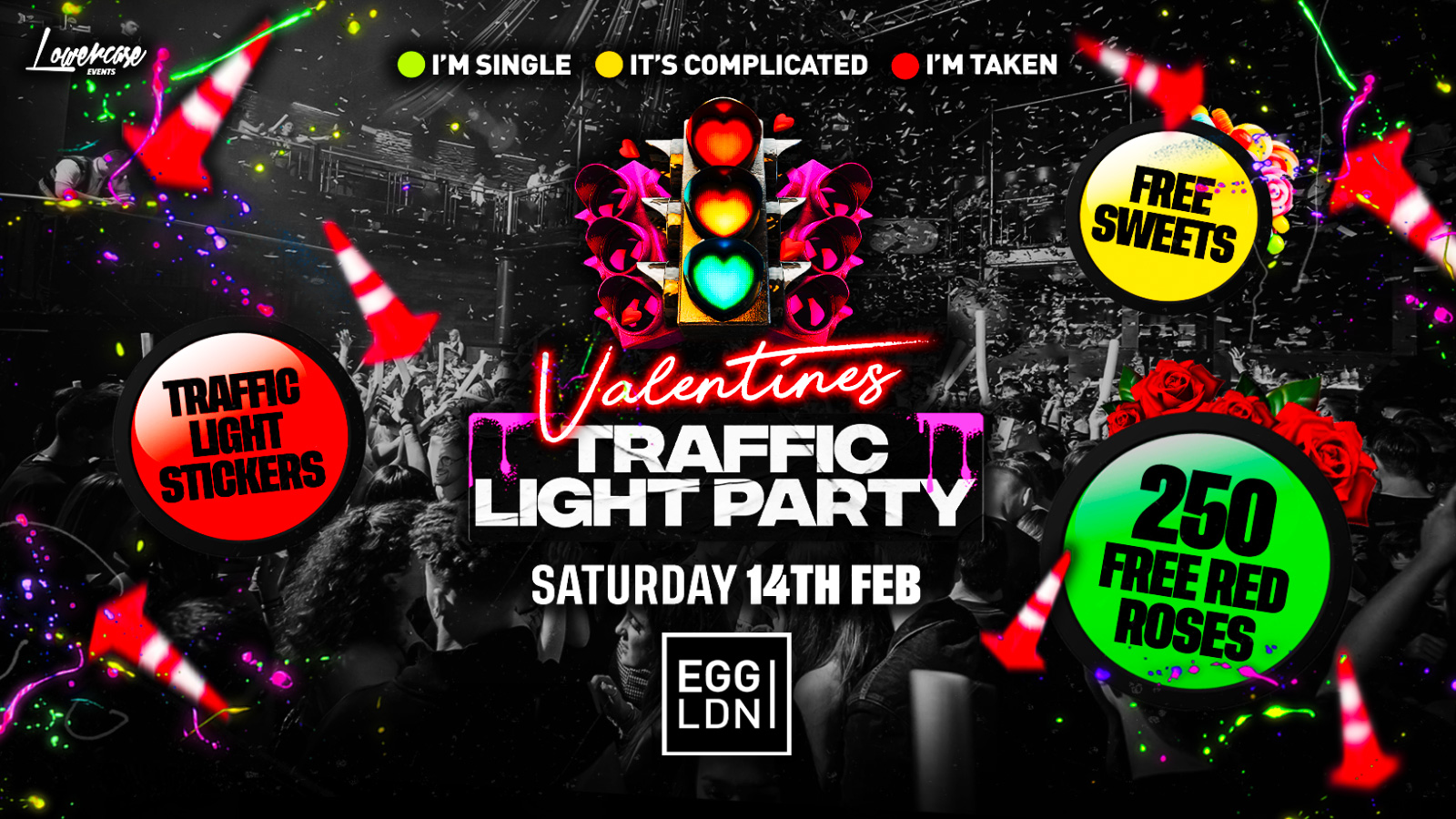 🚦TRAFFIC LIGHT PARTY🚦 – VALENTINE’S DAY SPECIAL ❤️