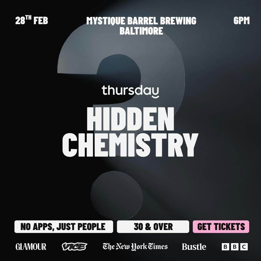 Saturday | Hidden Chemistry | Baltimore