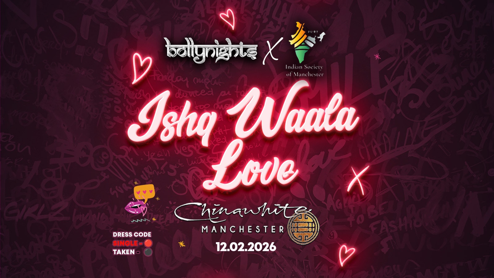 Bollynights Manchester – Ishq Wala Love | Thursday 12th February at Chinawhite MCR