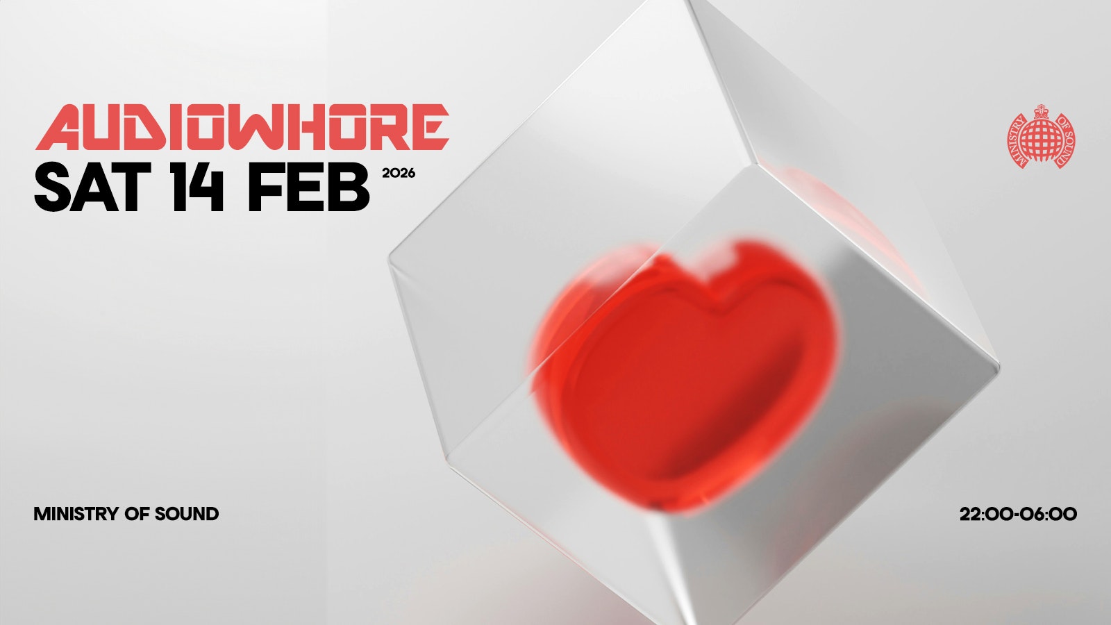 Audiowhore | Ministry Of Sound 🌍 Saturday 14th February | House / Tech 🎧