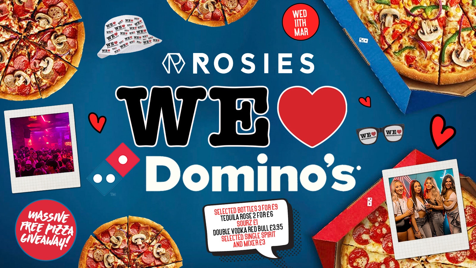WE LOVE ❤️ WEDNESDAYS – DOMINOS SPECIAL 🍕🎉 FREE PIZZA GIVEAWAY! Chester’s BIGGEST Student Night