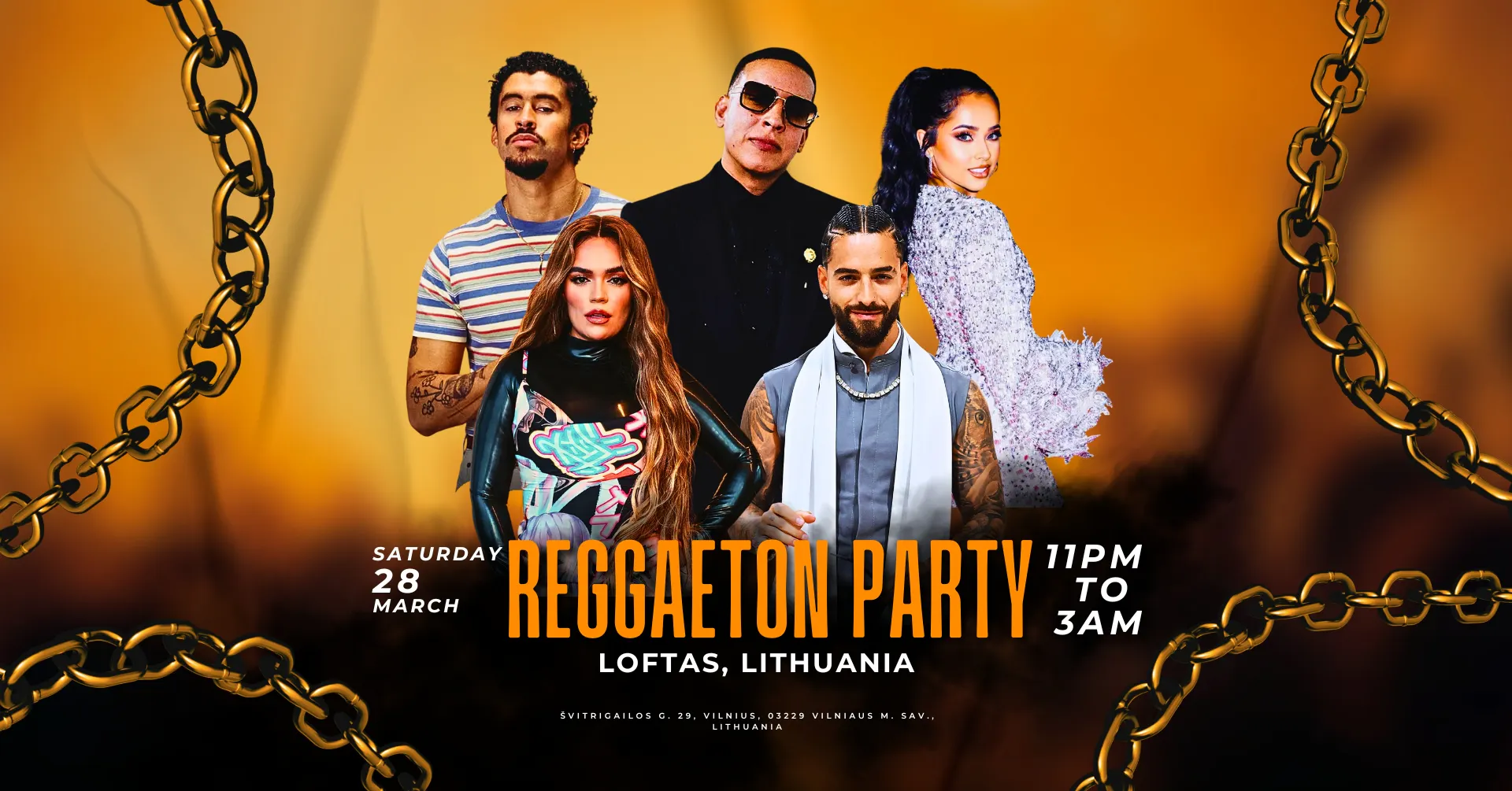 Reggaeton Party (Lithuania) March 2026 at Menu fabrikas Loftas, Vilnius ...