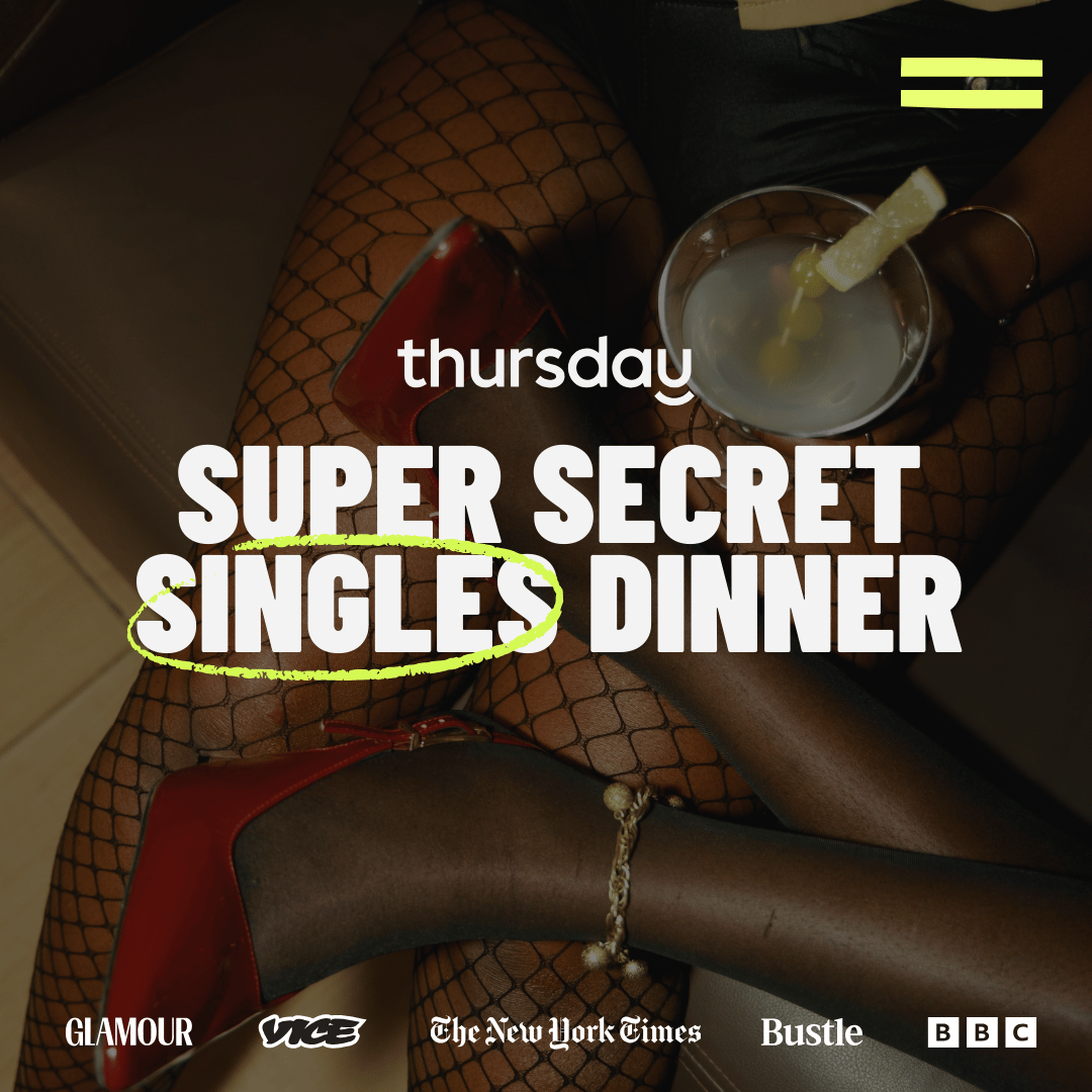 Wednesday | Super Secret Singles Dinner (24-34) | Hidden Location | Canterbury