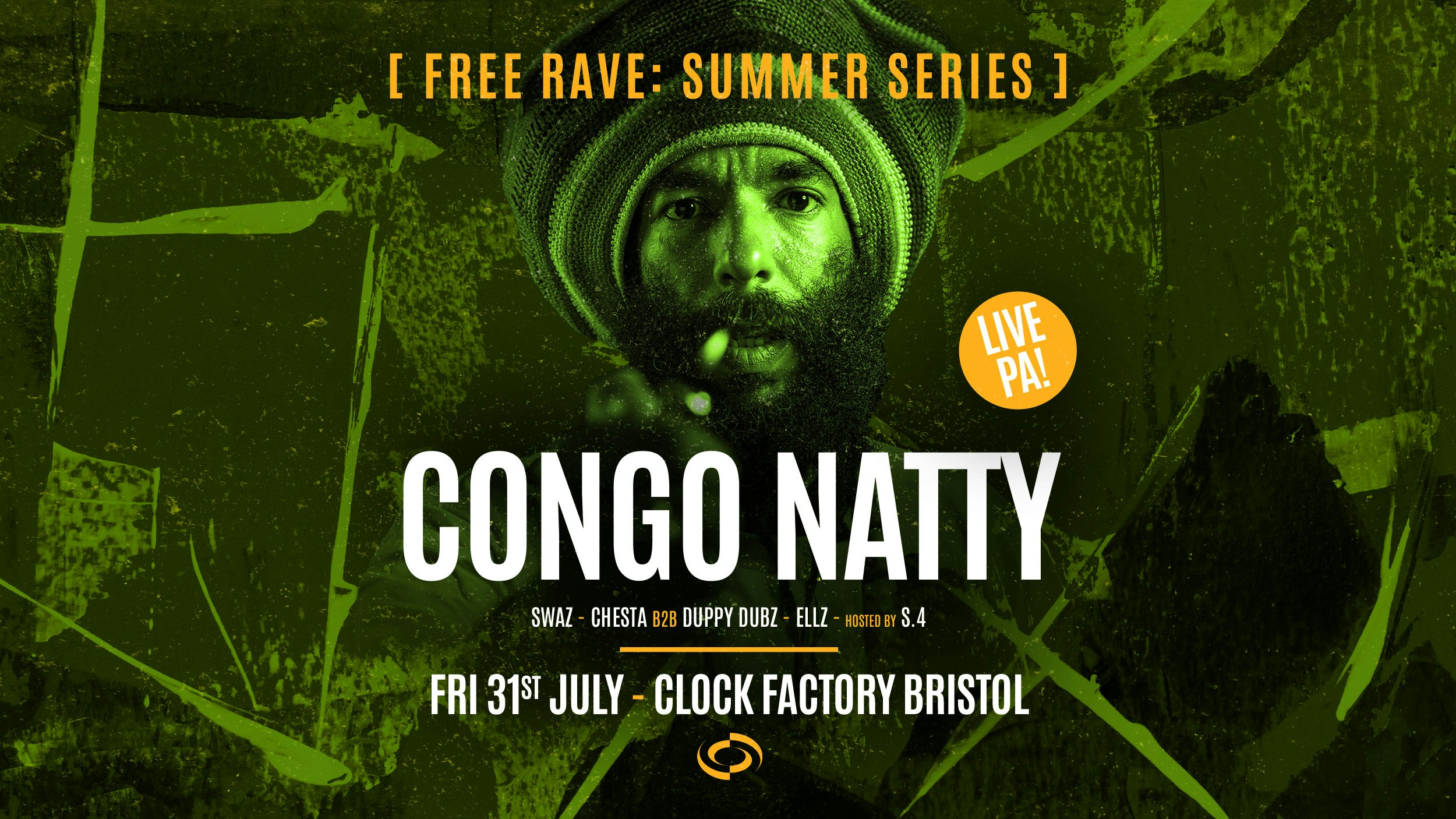 Bristol FREE Rave [Summer Series] • Congo Natty (Live)