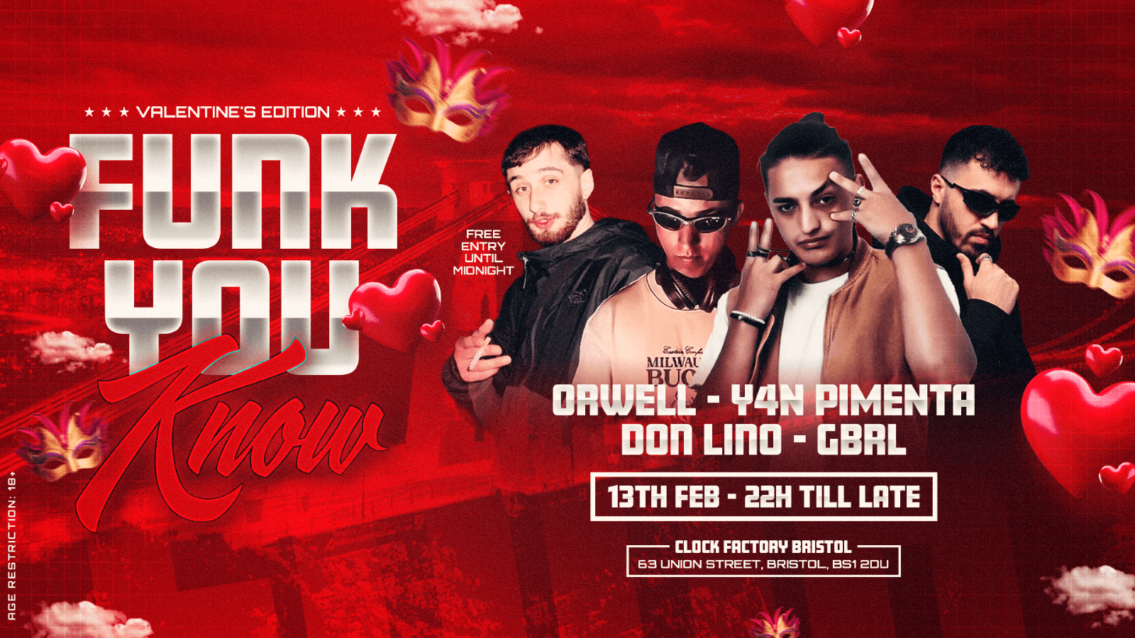 FUNK YOU KNOW – VALENTINE’S EDITION