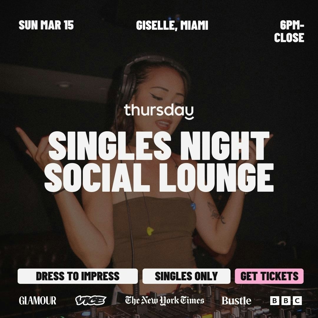 Sunday | Singles Night Social Lounge @ Giselle 🪩 | Downtown