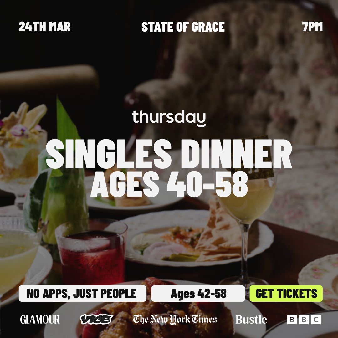 Wednesday | State of Grace Singles Dinner (40-58) | Melbourne CBD