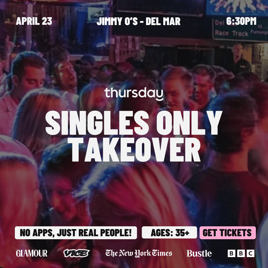 Thursday | Singles Night @ Jimmy O’s (35+) | San Diego