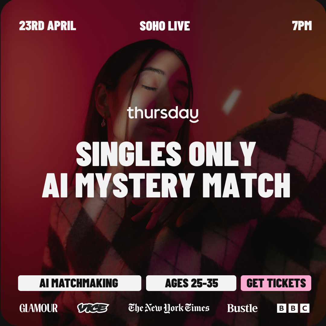 Thursday | Soho Live (AI Mystery Match) 25-35 | NYC