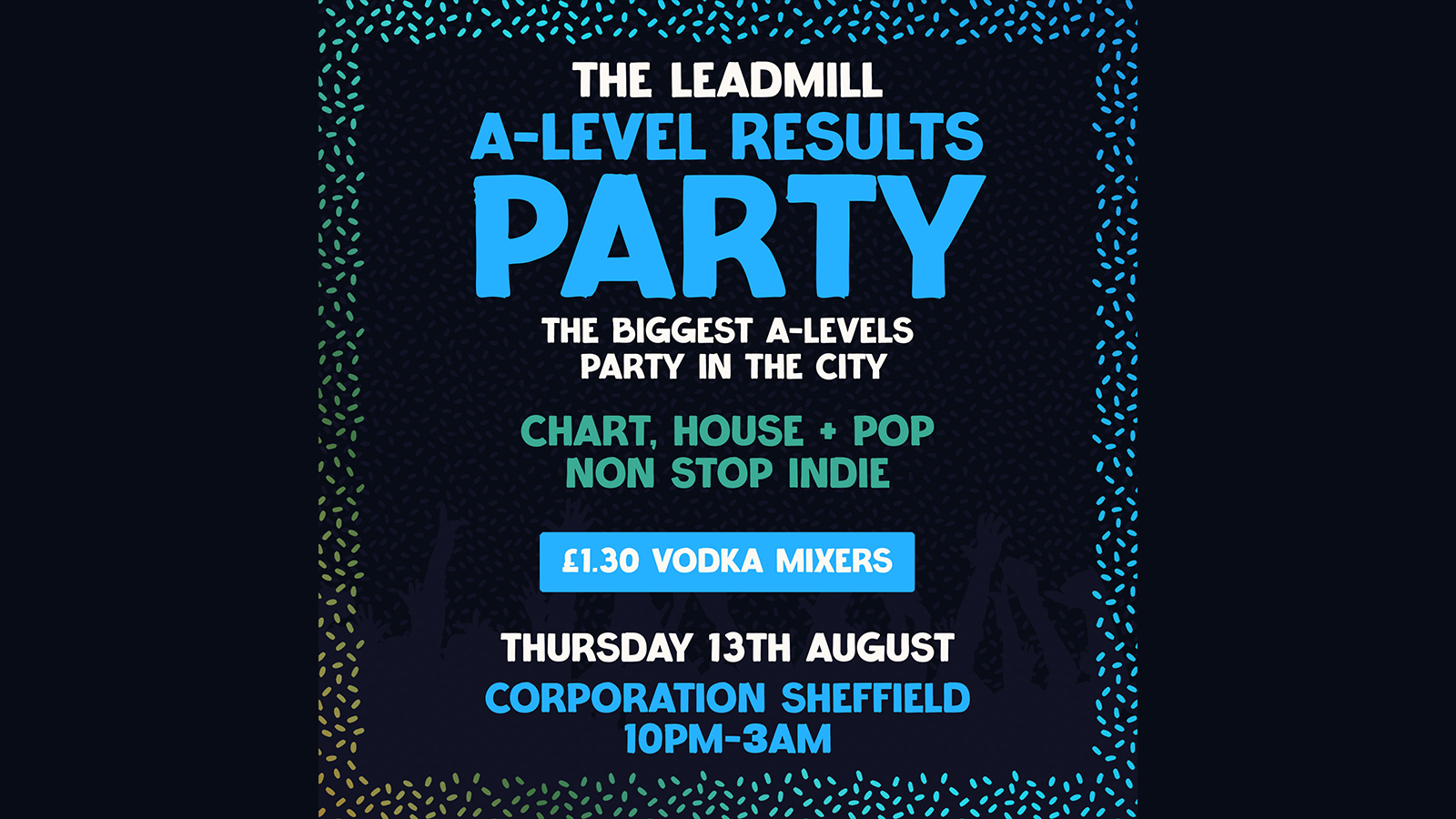 The Leadmills A Level Results Party
