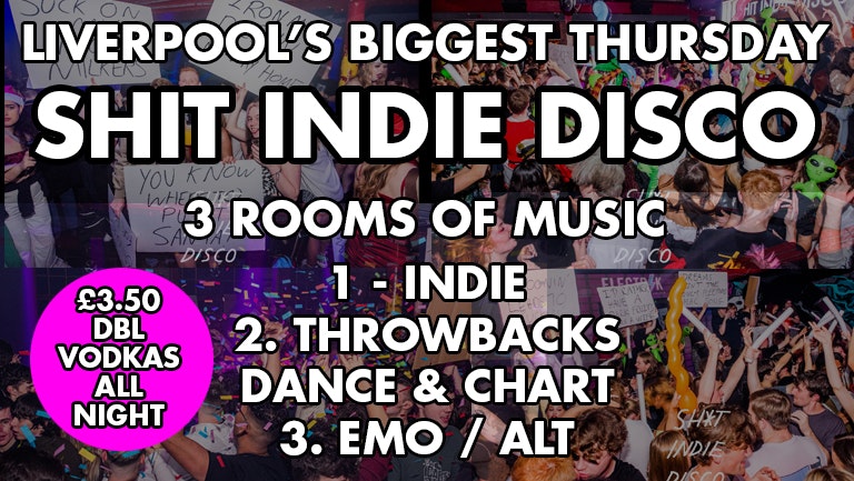 🍻  SHINDIE / SHIT INDIE DISCO AINTREE RACES SILLY HAT SPECIAL THURSDAY 🍻 FESTIVAL VIBES IN A CLUB! 💥  Indie / Chart/Pop/Dance Bangers / £4 DOUBLES!!