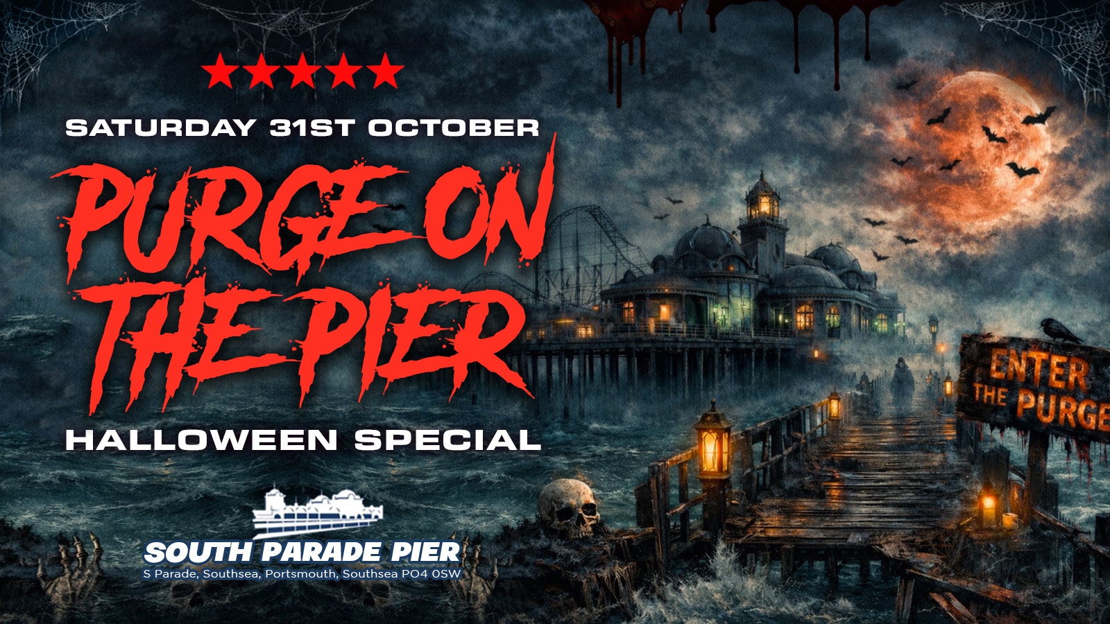 HALLOWEEN PURGE ON THE PIER 🎡 🩸 Portsmouth’s Biggest Halloween Event 🎃