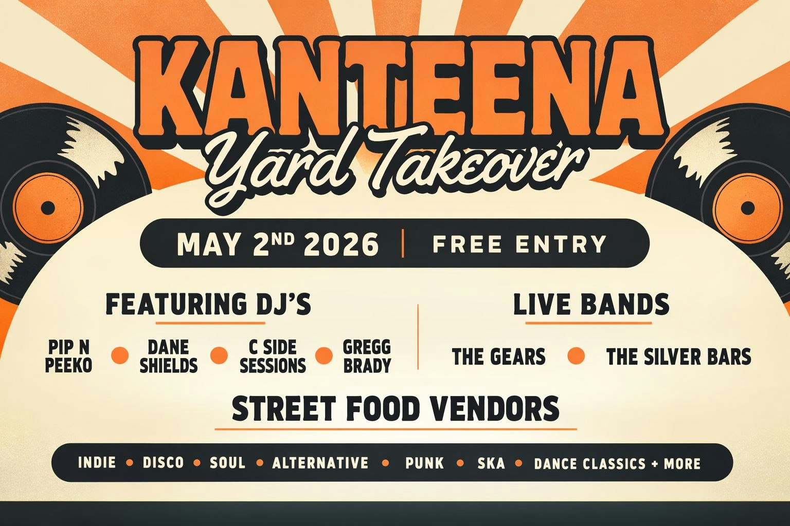 All Day Indie Yard Party // Free Entry