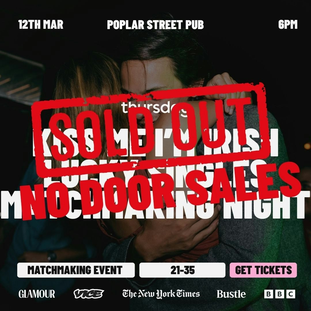 THURSDAY | KISS ME I’M IRISH LUCKY SINGLES MATCHMAKING NIGHT (21-35) | POPLAR STREET PUB