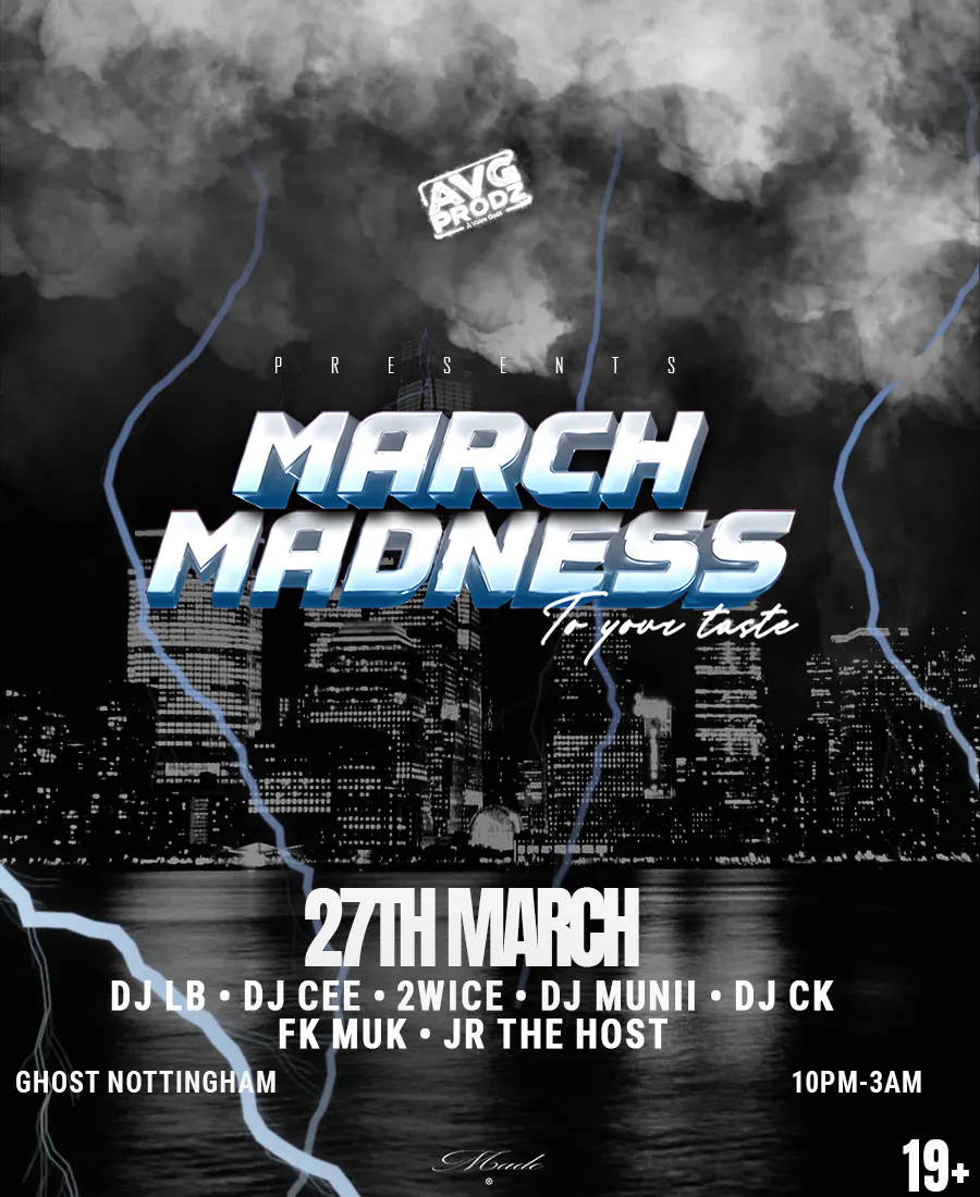 MARCH MADNESS ⚪️ at Ghost Nottingham, Nottingham on 27th Mar | Fatsoma