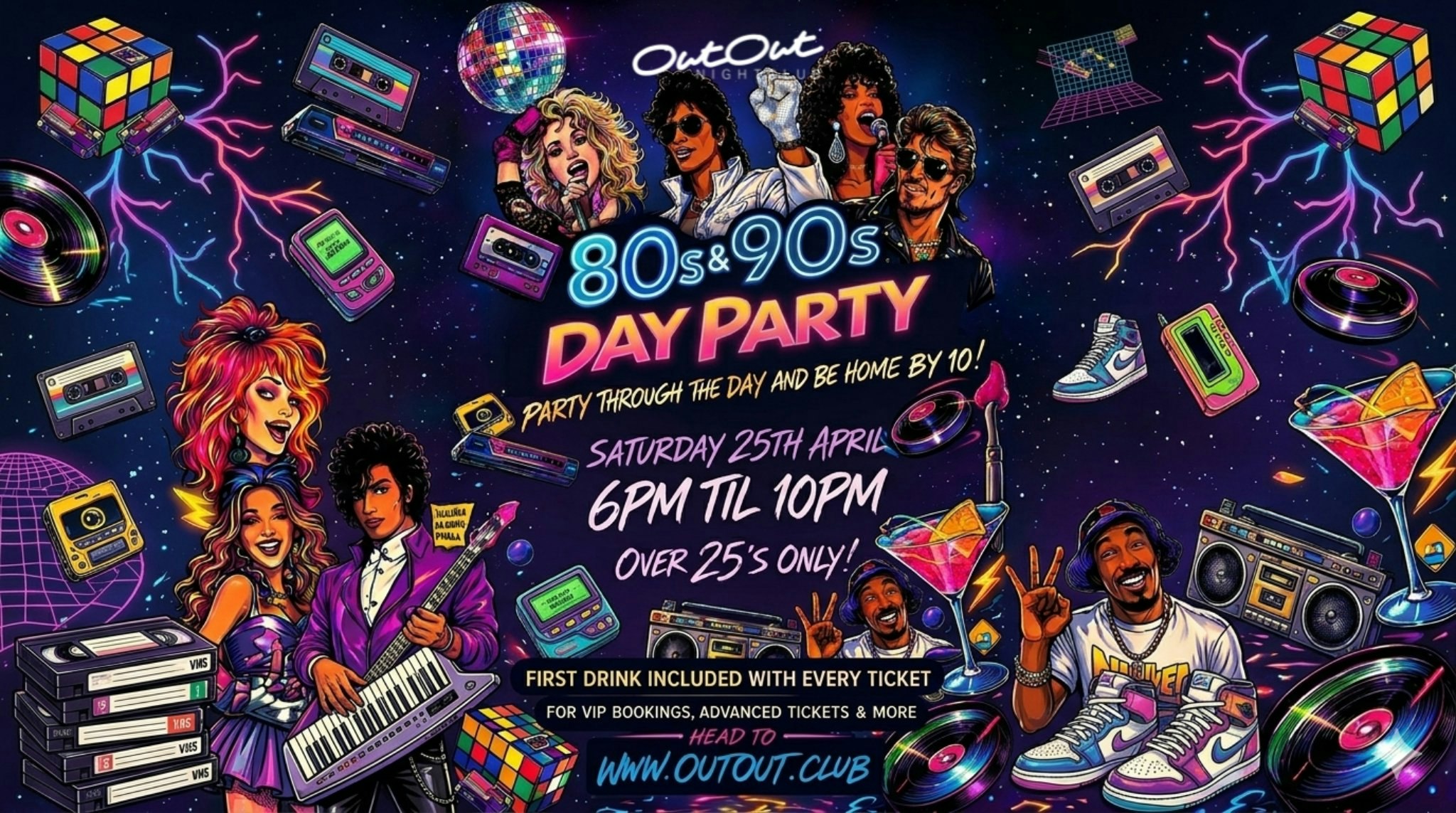 80s & 90s Day Party – Over 25’s