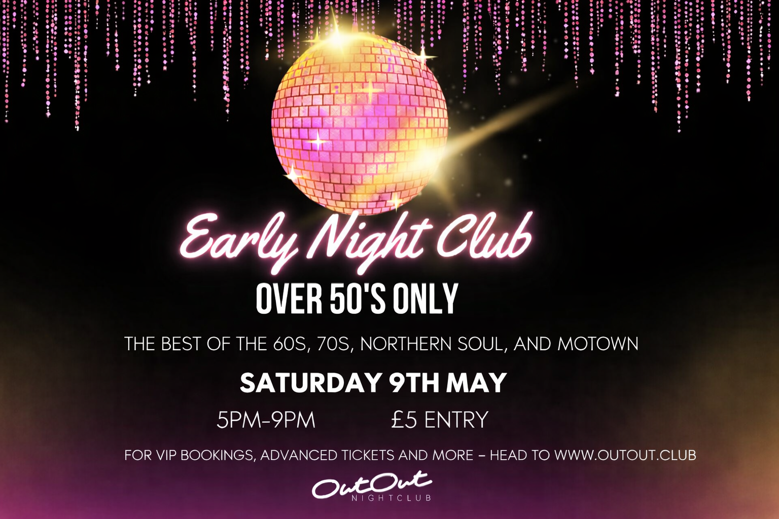 Early Night Club – Over 50’s
