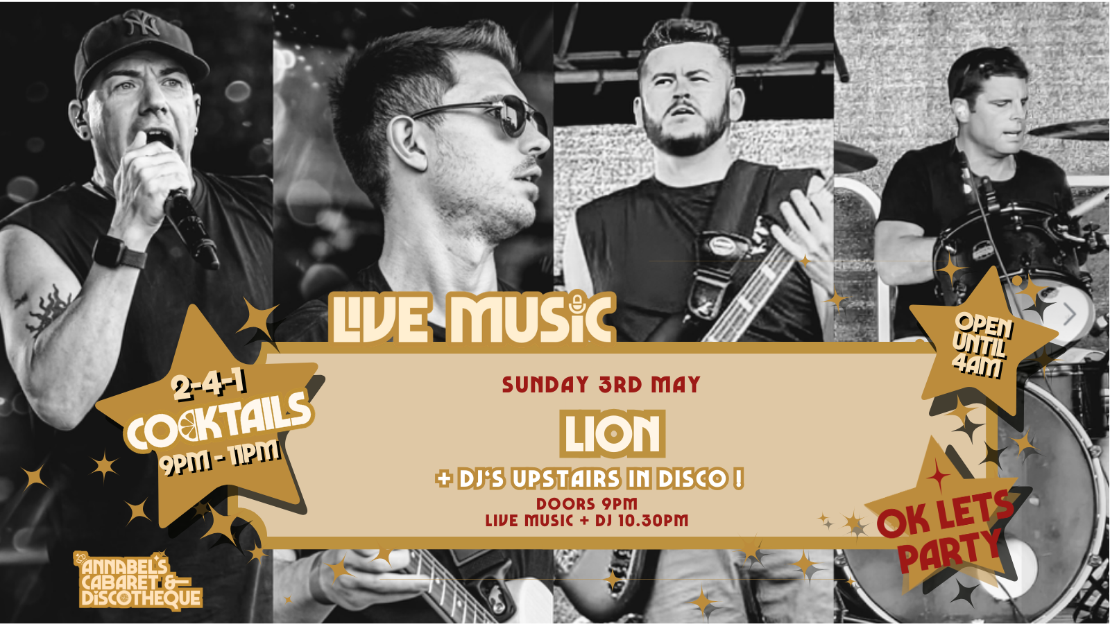 Live Music: LION // Annabel’s Cabaret & Discotheque