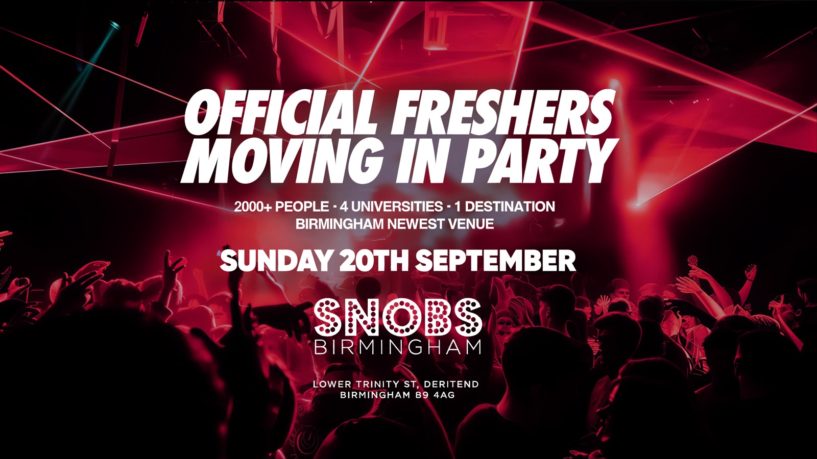 The Official Birmingham Freshers Moving in Party | Birmingham Freshers 2026