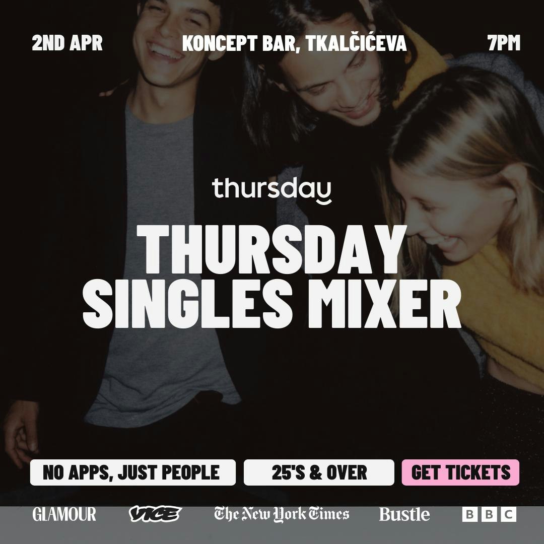 Thursday | Singles Mixer at Koncept Bar | Zagreb
