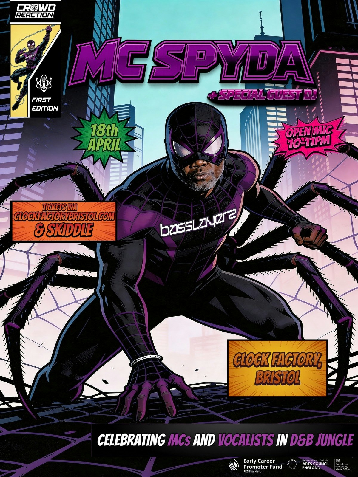 Crowd Reaction Presents: MC Spyda (Basslayerz) • Bristol