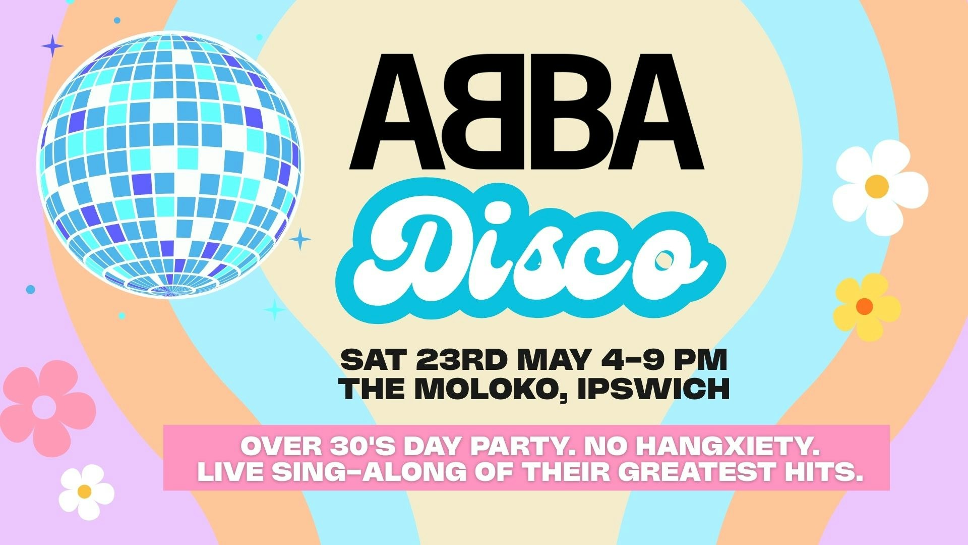 OVER 30s DAYTIME ABBA DISCO – IPSWICH ⭐
