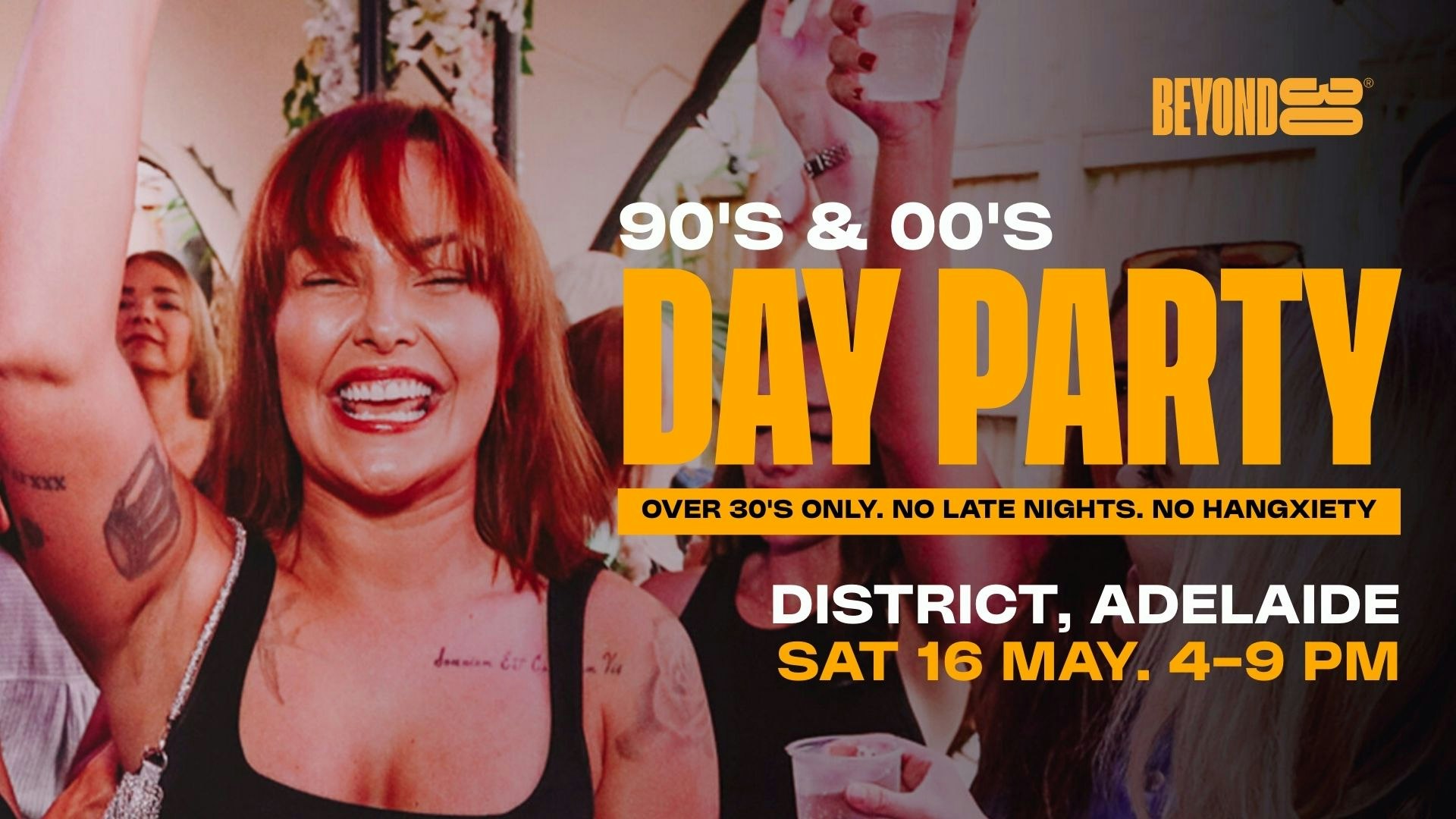 90s & 00s Over 30s Daytime Clubbing – ADELAIDE🕺🏽