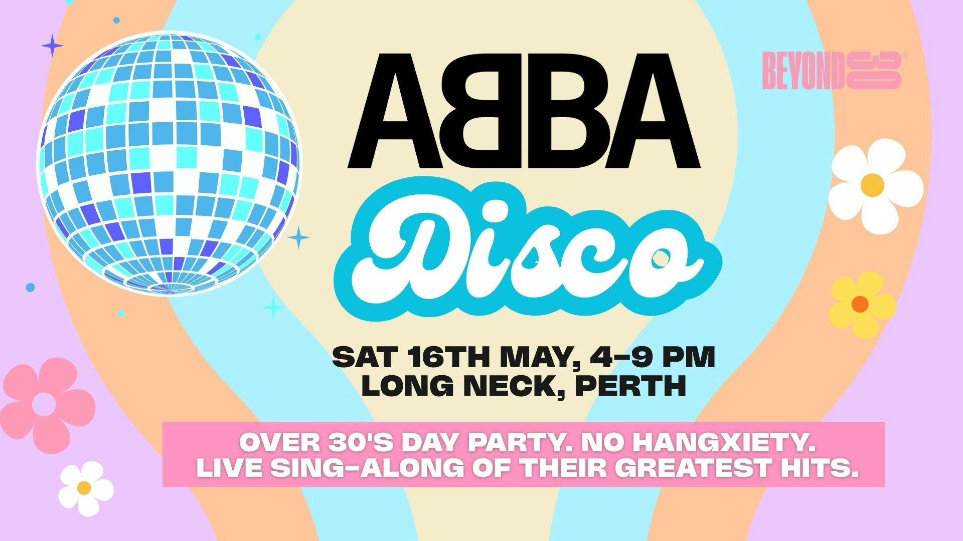 OVER 30s DAYTIME ABBA DISCO – PERTH ⭐