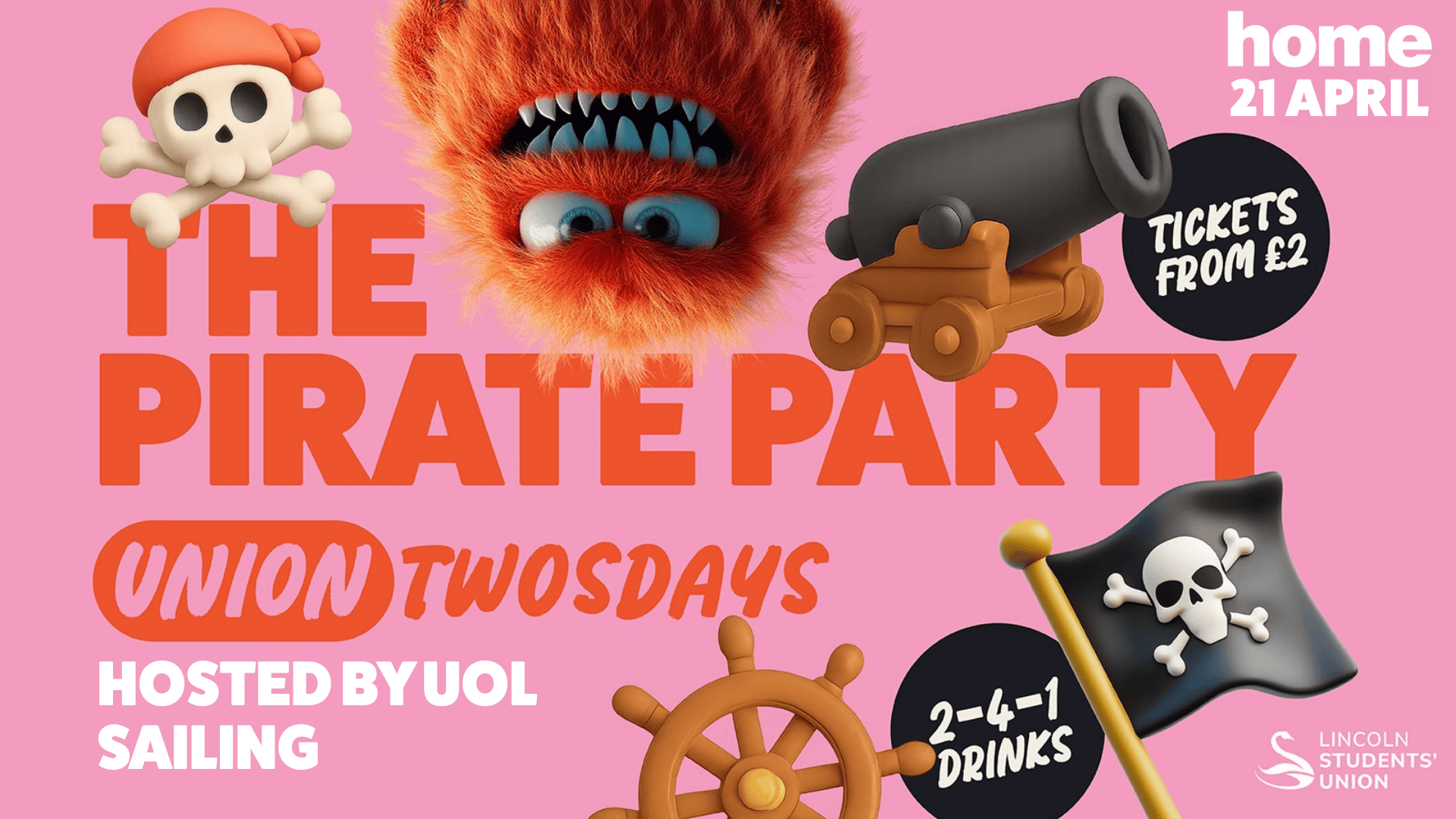 Union Twosdays Presents: Pirate Party 🏴‍☠️