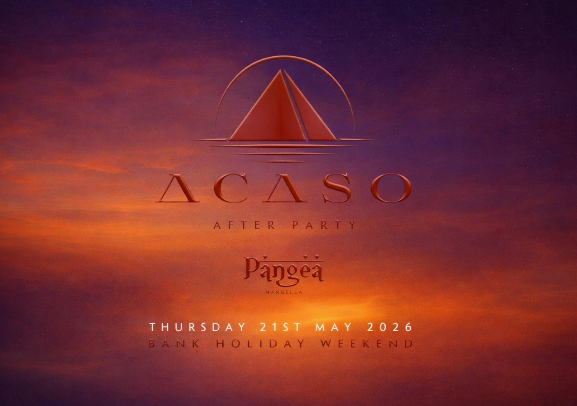 ACASO @ PANGEA, EVENING ROOFTOP PARTY