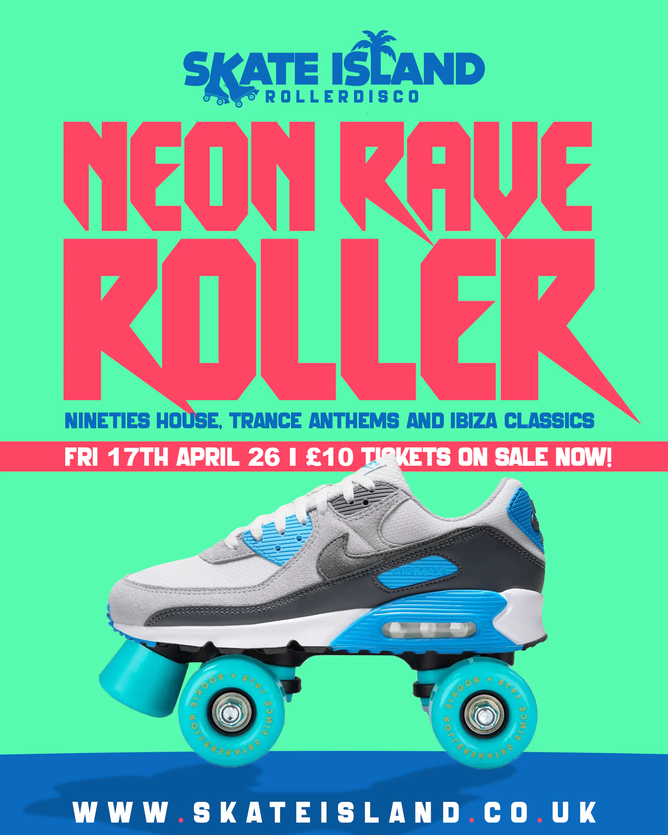 Skate Island- Friday 17th of April - Neon Rave Roller at Newcastle ...