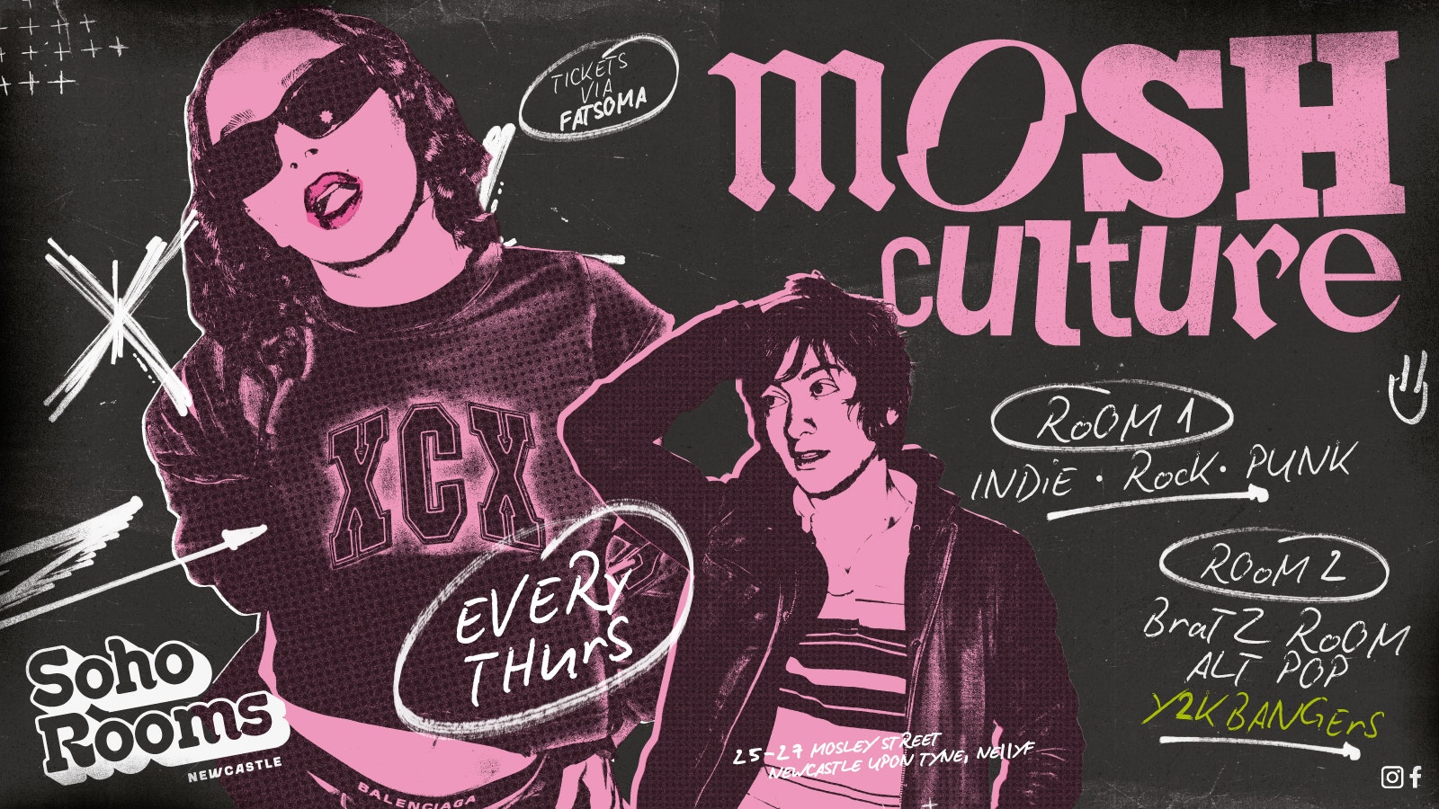 Mosh Culture | Every Thursday | Soho Rooms Newcastle