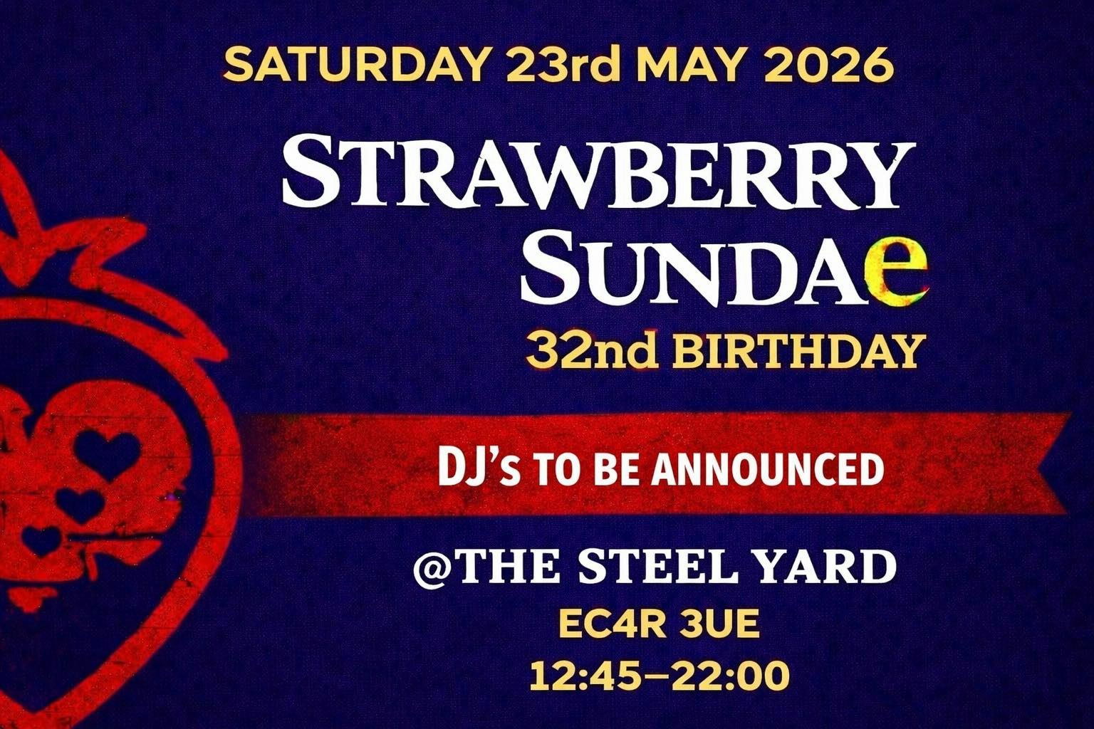 Strawberry Sundae 32nd Birthday