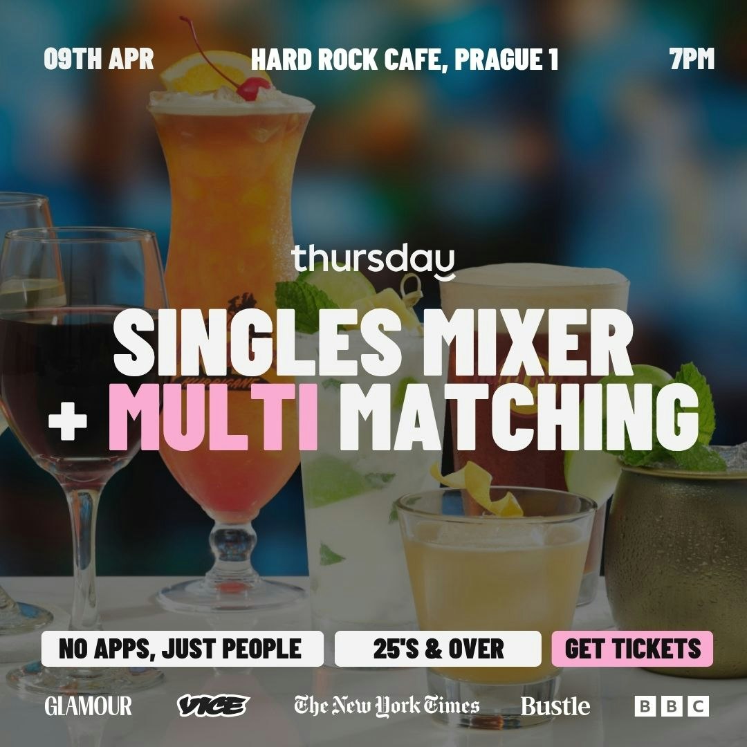 Thursday Dating | Singles Mixer & Multi Matching | Hard Rock Cafe, Prague 1 | CZ / EN