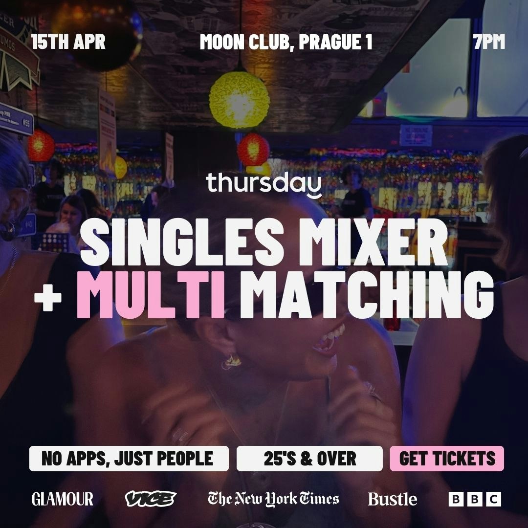 Thursday Dating | Singles Mixer & Multi Matching | Moon Club, Prague 1 | CZ / EN