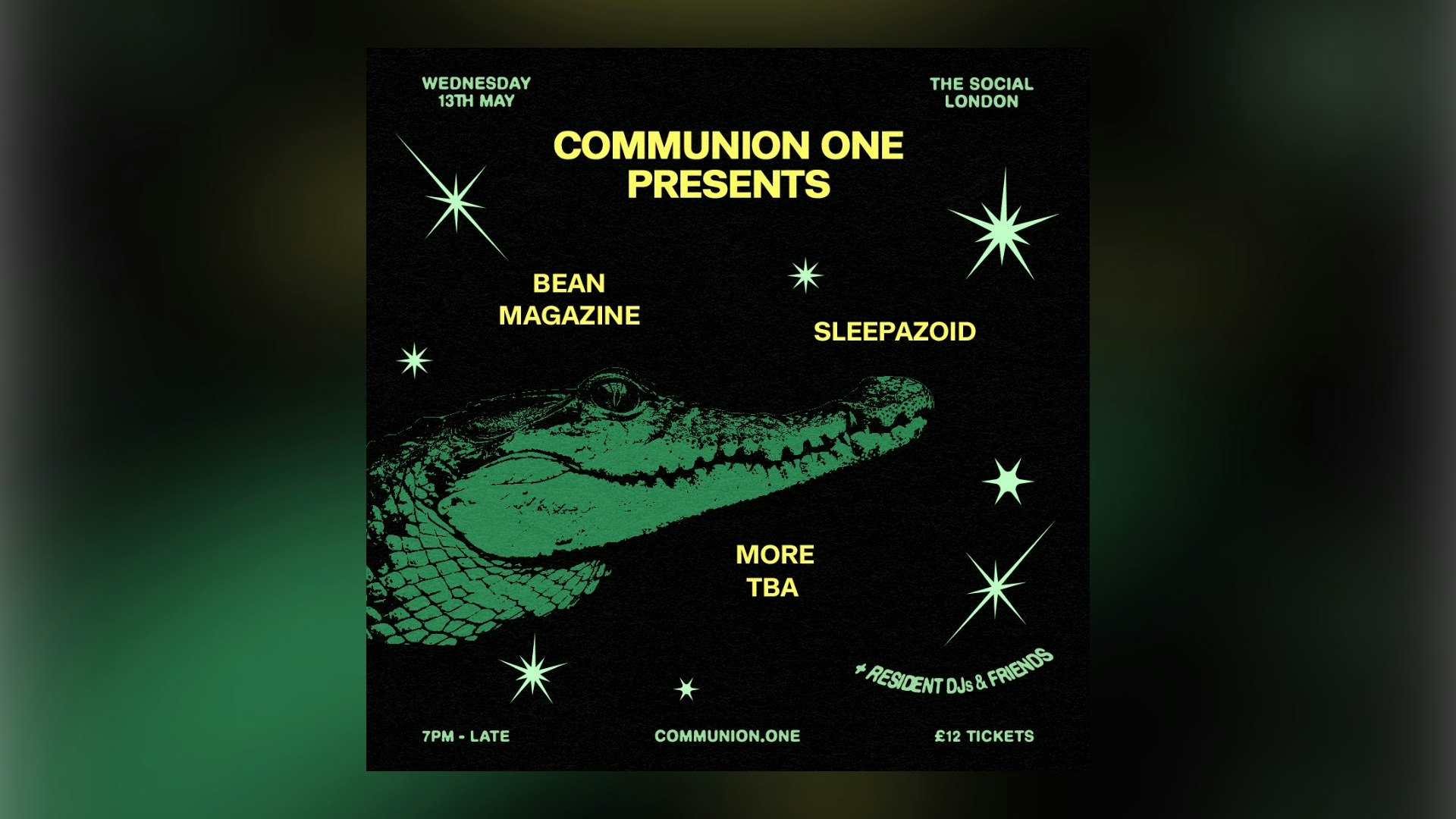 Communion ONE Presents: Bean Magazine + Sleepazoid + More TBA