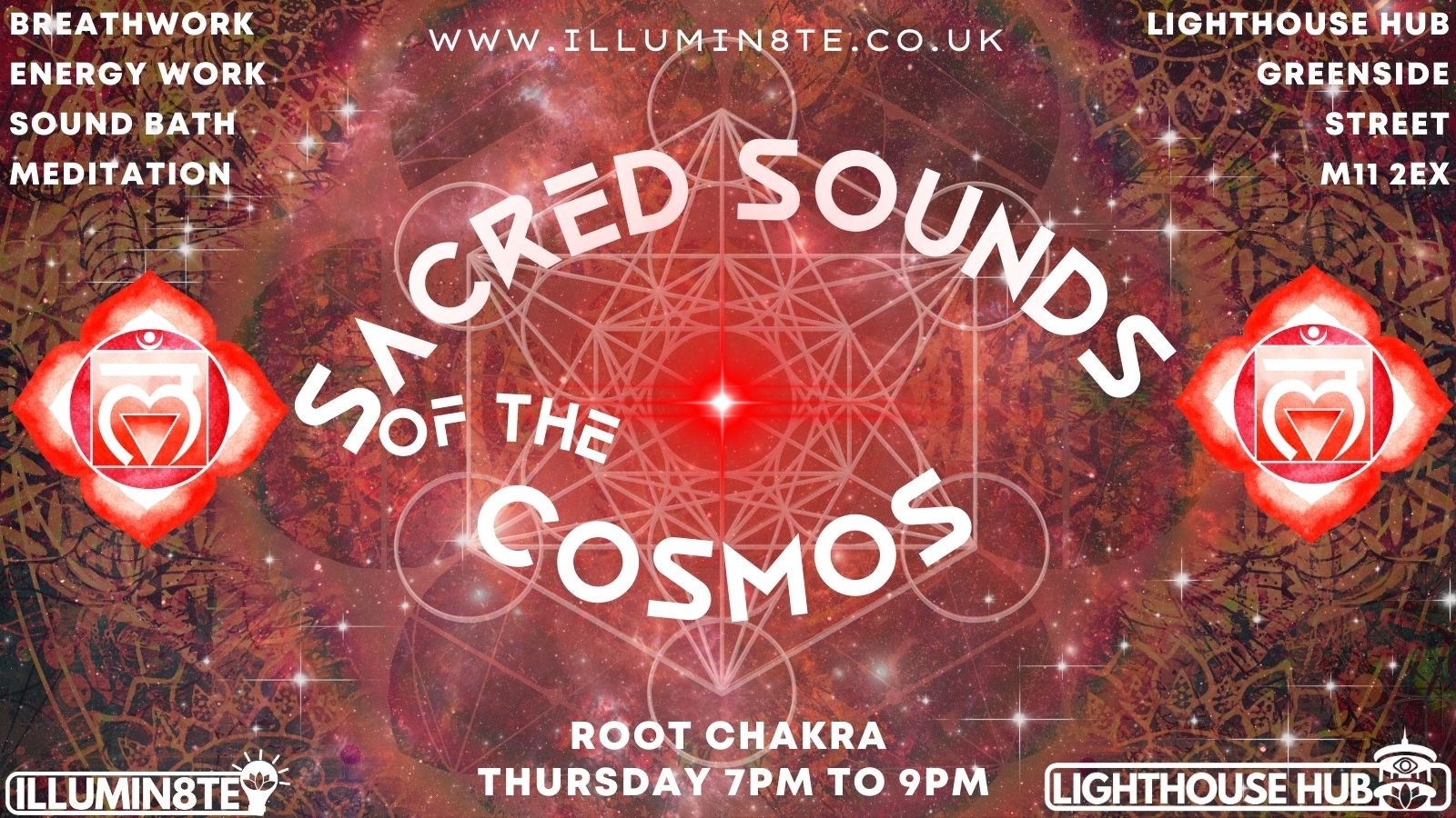 Illumin8te | Sacred Sounds Of The Cosmos | Sound Bath  (Thursday 2nd April ) THE LIGHTHOUSE 7pm